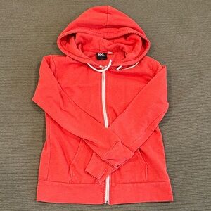 BDG Vibrant Red Zip-Up Hoodie